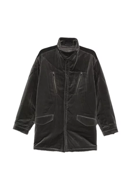 Geacă Yohji Yamamoto de catifea gri