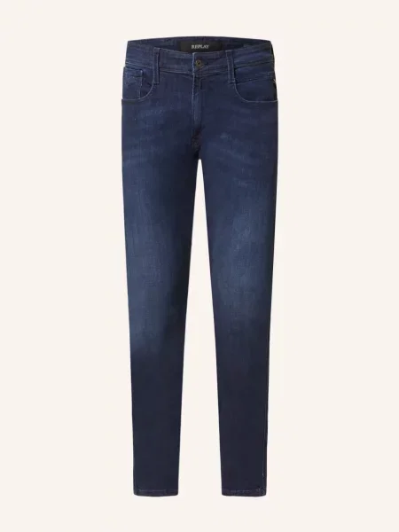 Replay Jeansy Anbass Slim Fit blau niebieskie