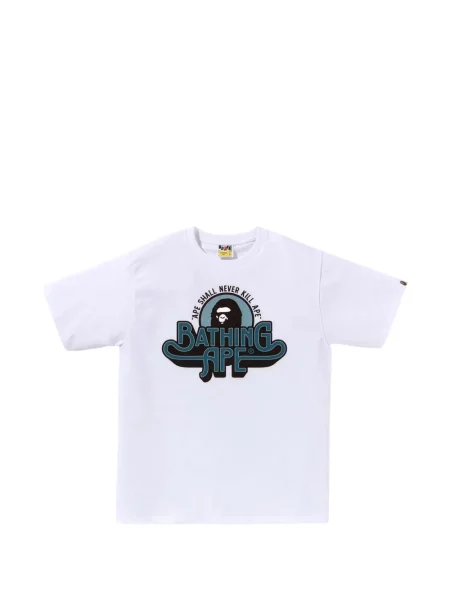 Scurt tricou A Bathing Ape® alb