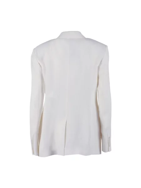 Lniana marynarka Max Mara Studio beżowa