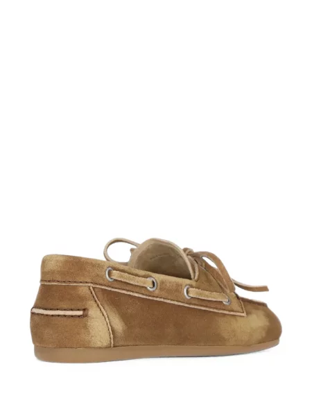 Pantofi loafer Miu Miu din piele de căprioară