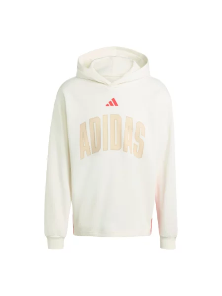 ADIDAS SPORTSWEAR Sportovní mikina Stadium béžová / krvavě červená bílá