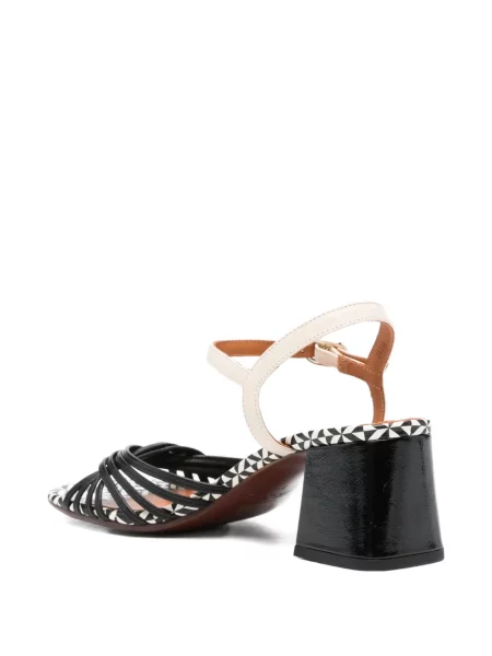 Sandale Chie Mihara din piele cu bretele negru