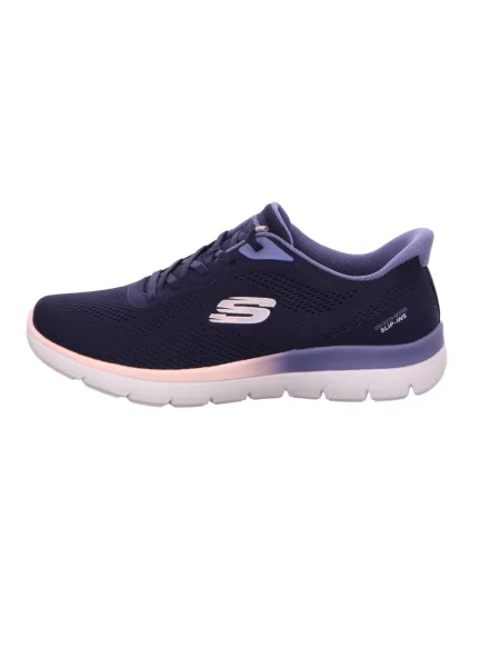 Klapki Skechers niebieskie