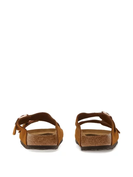 Sandale Birkenstock din piele de căprioară maro