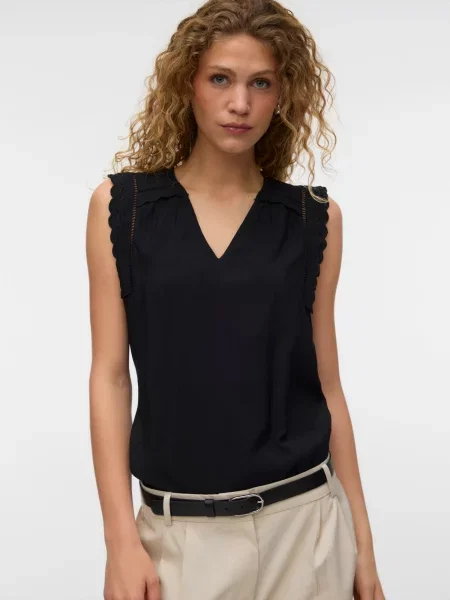VERO MODA Bluză VMJENESIS' negru