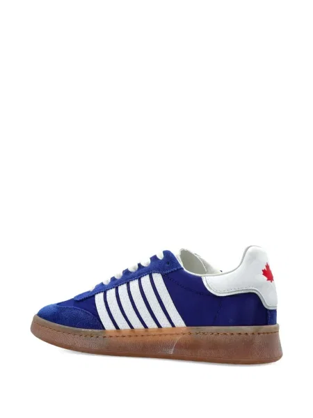 Sneakerși Dsquared2 din piele cu dungi albastru