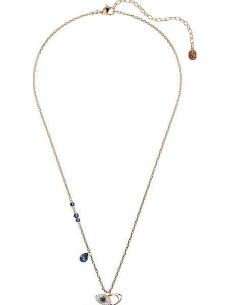 Swarovski Verižica mornarska / svetlo modra / rožnato / transparentna zlata