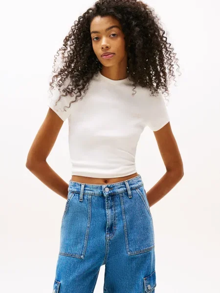 Tommy Jeans Tricou alb