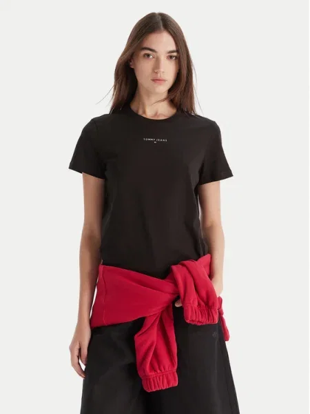 Tričko Tommy Jeans čierna