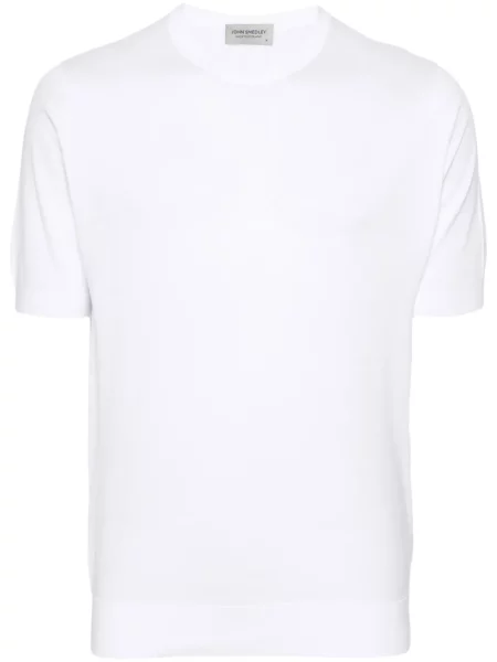Tricou John Smedley tricotate alb