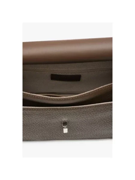 Сумка-портфель шкіряна темно-коричнева Estro коричневий