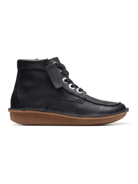 Buty do kostki Clarks skórzane czarne