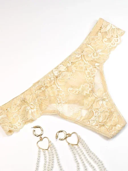 ISSA Plus Труси без підкладки бежевий