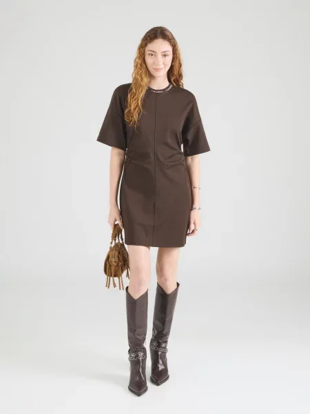 Calvin Klein Jeans Rochie ciocolatiu