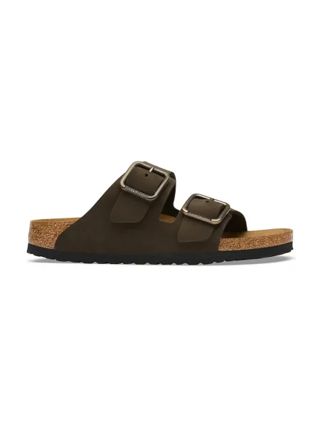 Birkenstock natikači nubukovani Arizona Wire Buckle Nubuck Leather rjava
