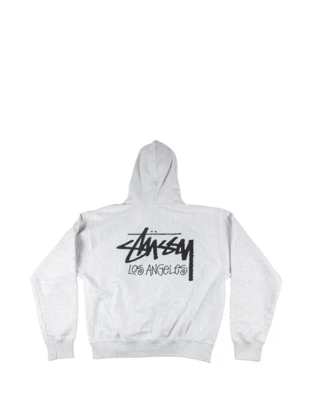 Hanorac cu glugă Stüssy cu imagine gri