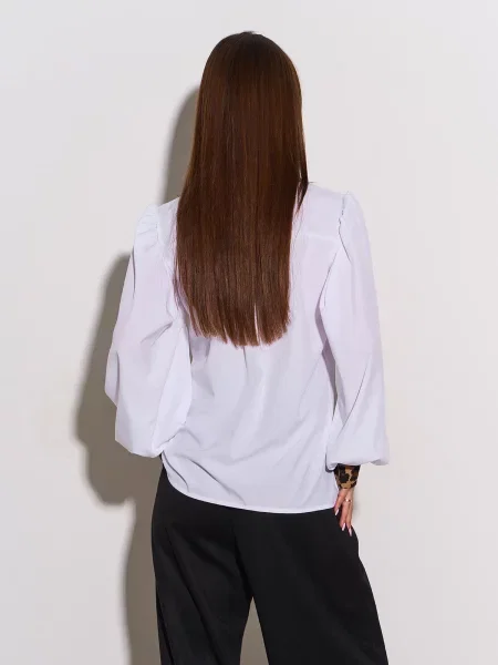 Сорочка ISSA Plus комбінований верх білий