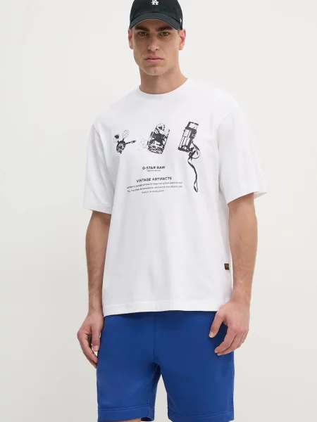 Kratka majica G-Star Raw bela