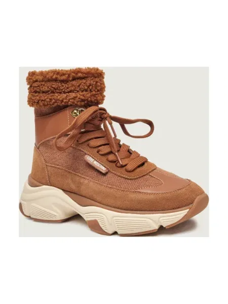 Love Moschino Sneakers | piele întoarsă | shearling