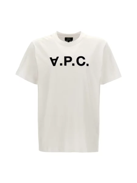 A.P.C. t-shirt t-shirt standard grand vpc GOTS biała