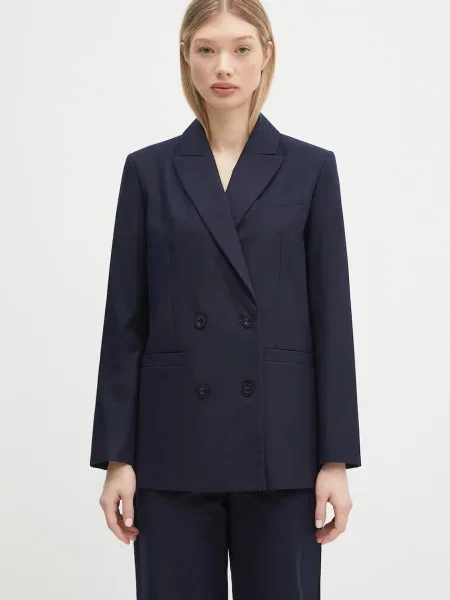 A.P.C. sacou din veste lucy bleumarin cu doua randuri de uni