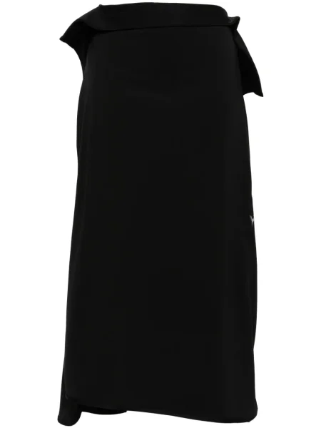 Fustă midi Y-3 până la genunchi negru