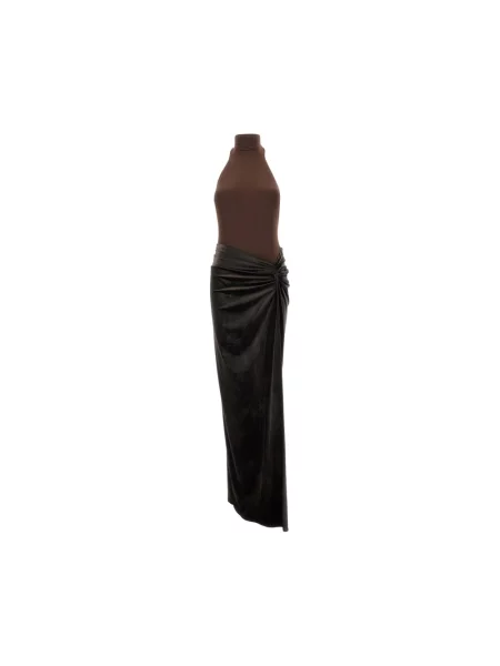 Sukienka maxi Andamane brązowa