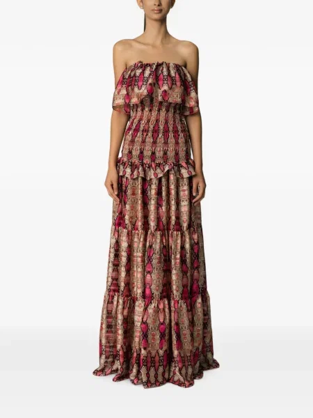 Rochie maxi Miau By Clara Rotescu cu volane