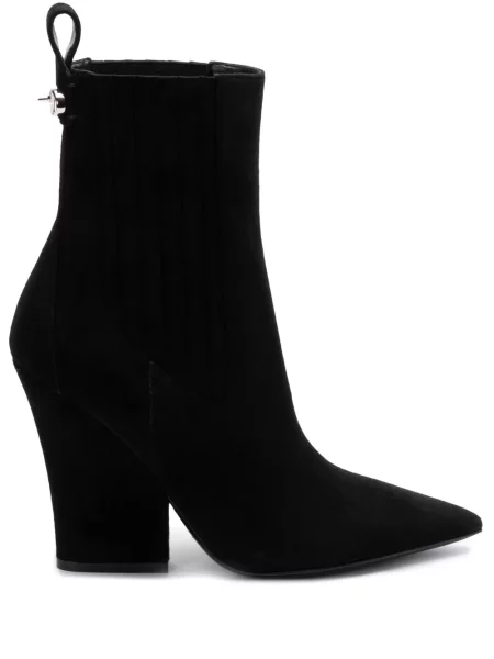 Botine Valentino Garavani din piele de căprioară negru