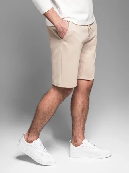 Pletené casual šortky Ombre béžová