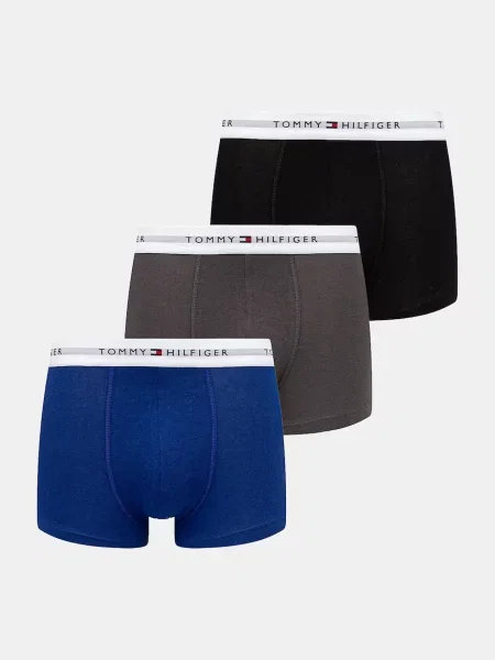 Bokserki Tommy Hilfiger Signature niebieski szary S czarny