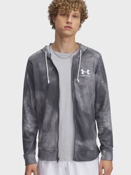 Махровая спортивная кофта Under Armour серая