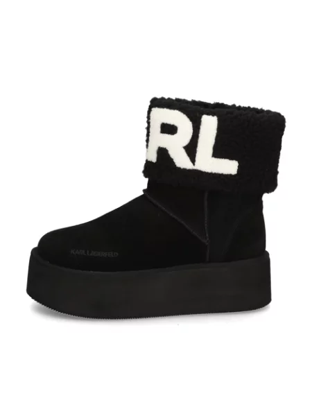 KARL LAGERFELD kotníčkové boty černé