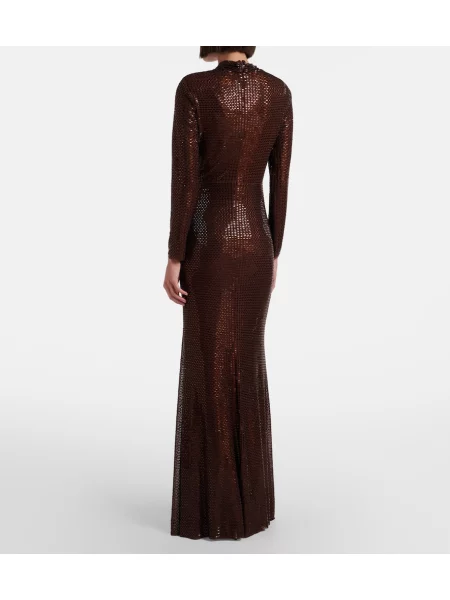 Rochie Self-portrait maro