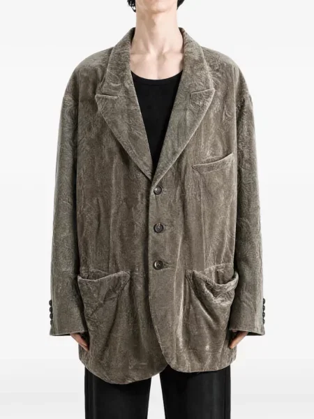 Švarkas Ziggy Chen velvetinis pilka
