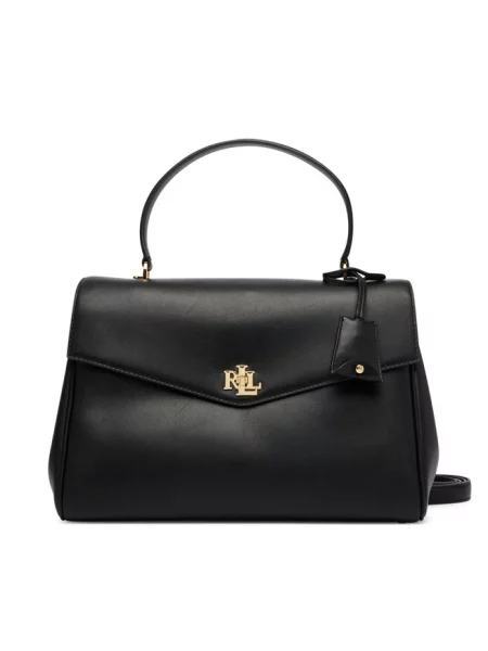 Lauren Ralph Lauren torebka skórzana czarna