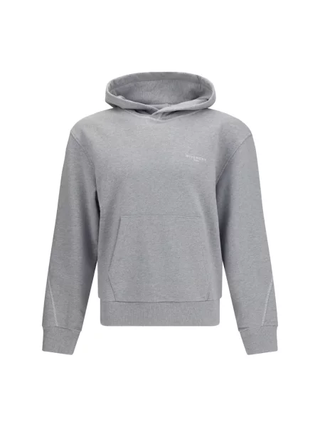 Hanorac cu glugă Givenchy cu broderie gri