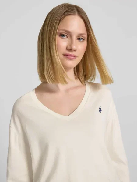 Polo Ralph Lauren sweter beżowy lekki biały