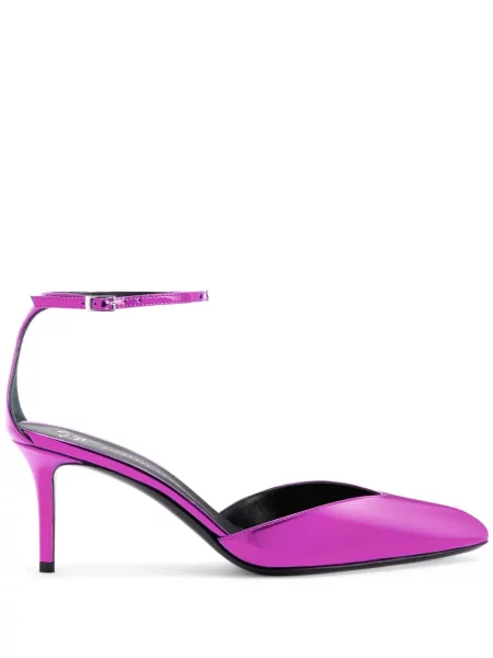 Pantofi cu toc Giuseppe Zanotti din piele roz