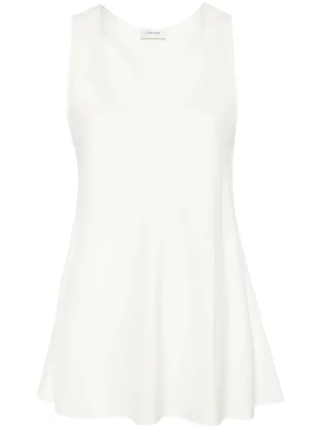 Top Lemaire din satin alb