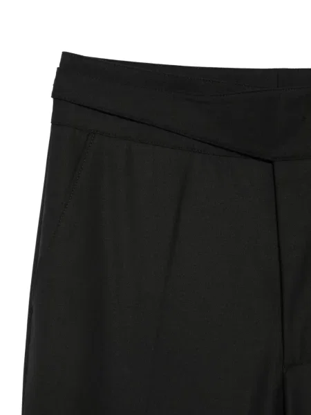 Pantaloni croiți Patrizia Pepe negru