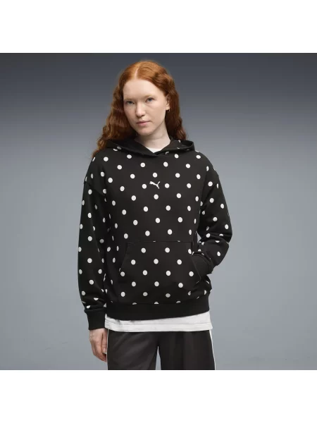 PUMA bluza z kapturem Speed ​​Program Europe o luźnym kroju Odzież S czarny