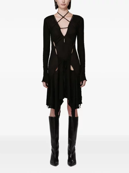 Rochie midi Srvc Studio asimetrică negru