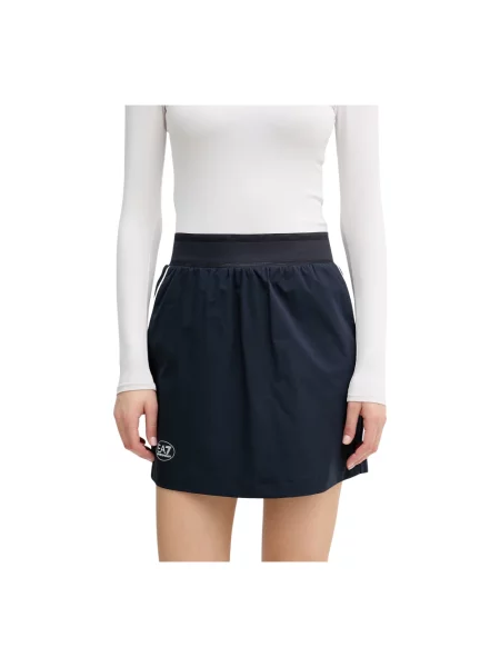 Spódnica mini Emporio Armani Ea7 do golfa niebieska