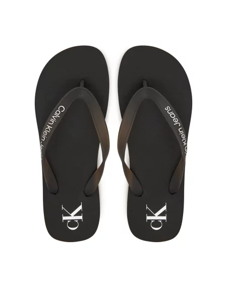 В'єтнамки Calvin Klein Beach Sandal Transparent Tpu black чорні