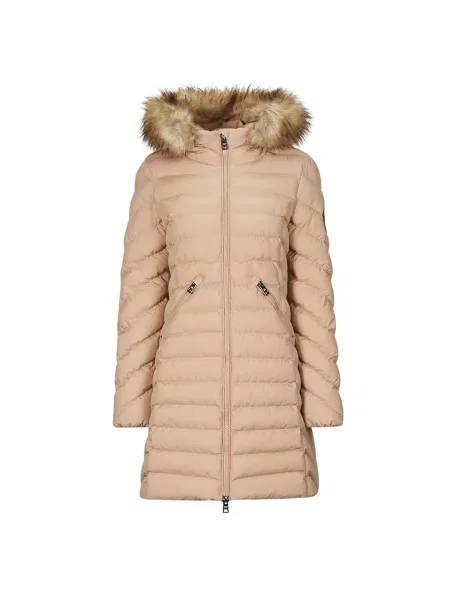 Geacă Superdry cu glugă bej