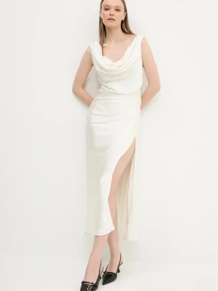 Abercrombie & Fitch rochie midi drept bej