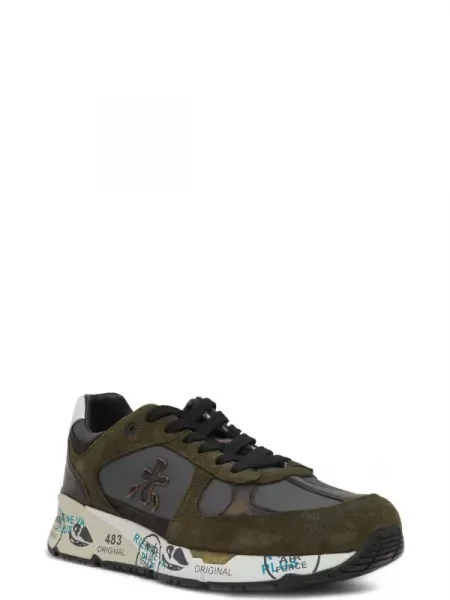 Premiata Bőr sneakers tornacipő MASE VAR zöld