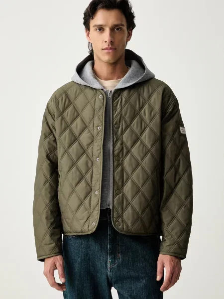 Guess Jeans geacă de tranziție pentru bărbați verde